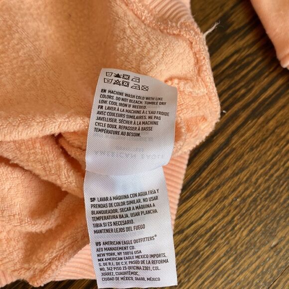 American Eagle Peach Hoodie - Size Small - Picture 7 of 8